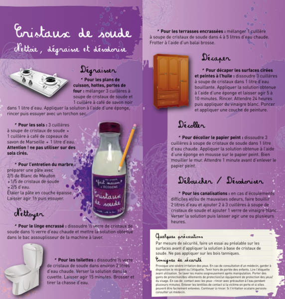 DIY cristaux de soude zéro déchet