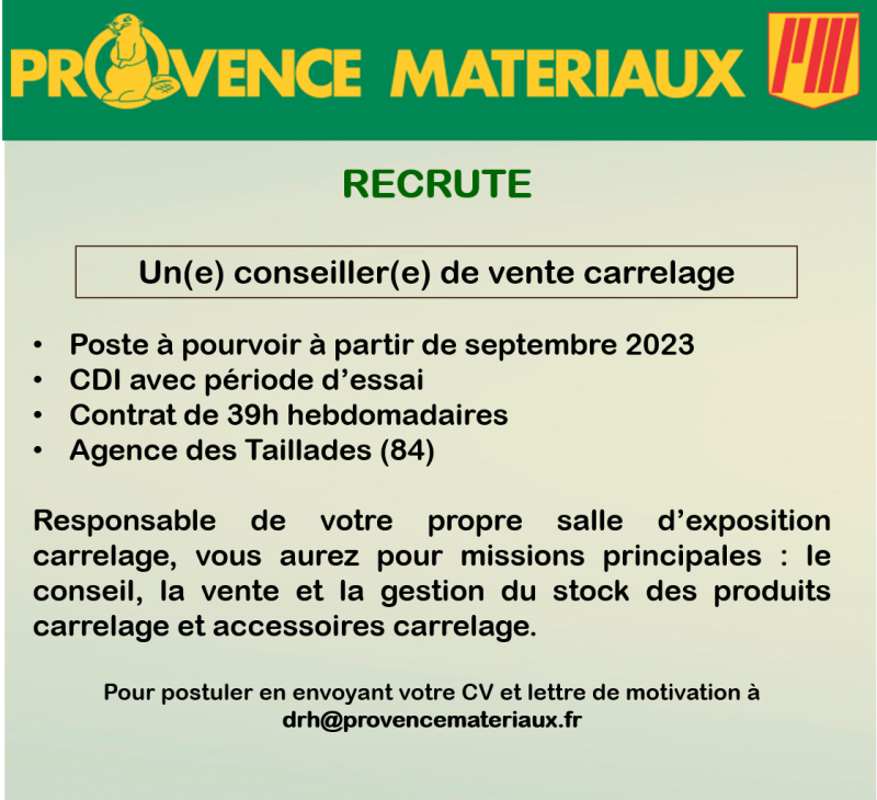 Annonce recrutement