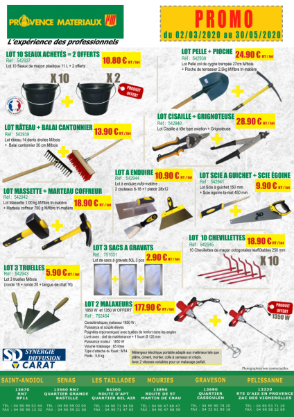 outillage à main en promo