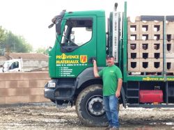 Livraison sur chantier provence materiaux